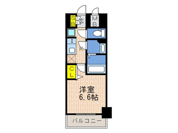 プレサンスTHE神戸(503)の物件間取画像